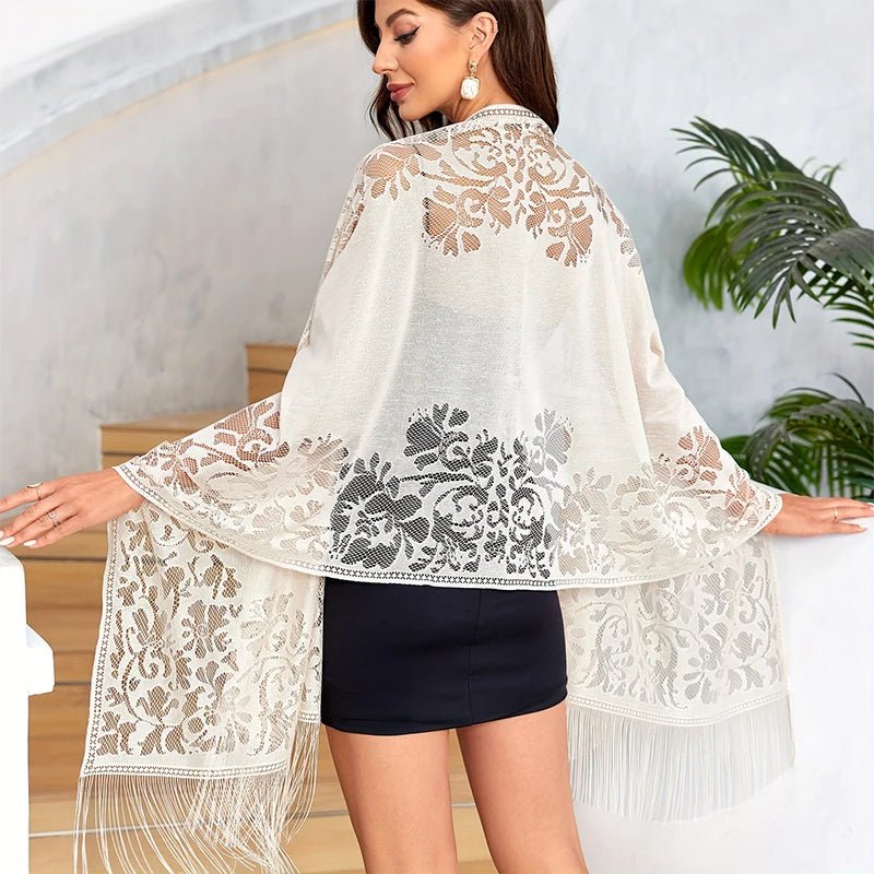 New embroidered lace shawlAzizaK