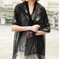 New embroidered lace shawlAzizaK