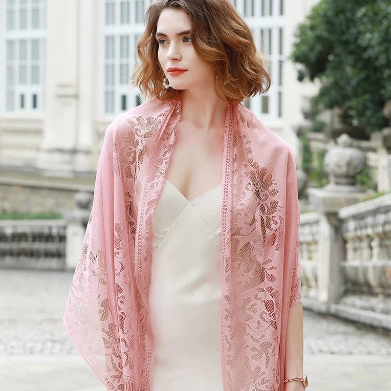 New embroidered lace shawlAzizaK