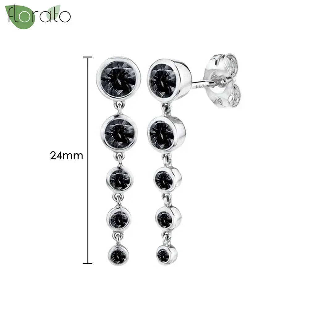 New round 925 Sterling Silver earringsAzizaK