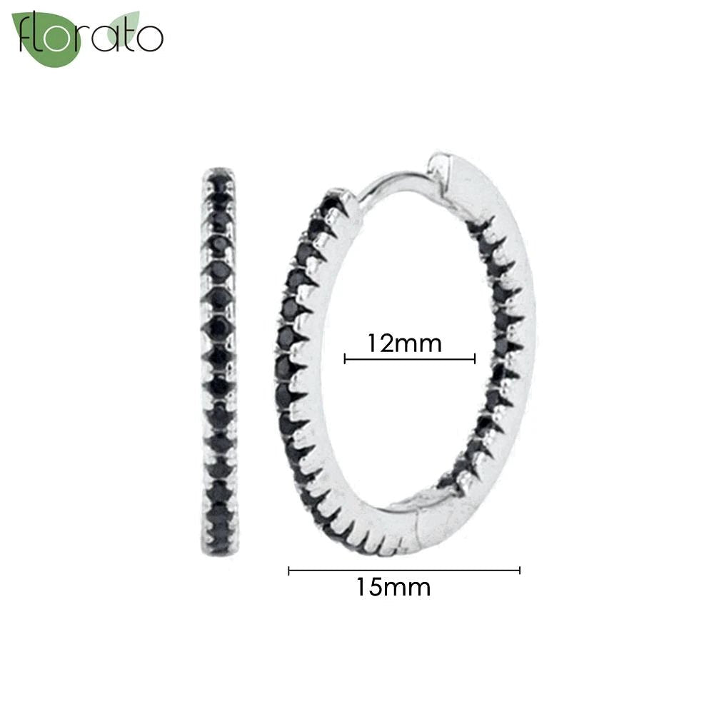 New round 925 Sterling Silver earringsAzizaK