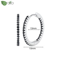 New round 925 Sterling Silver earringsAzizaK