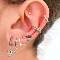 New round 925 Sterling Silver earringsAzizaK