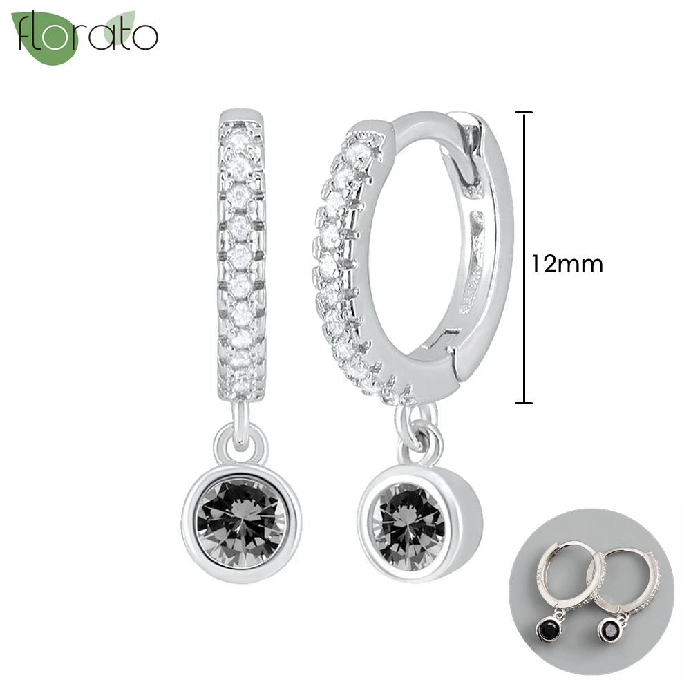 New round 925 Sterling Silver earringsAzizaK