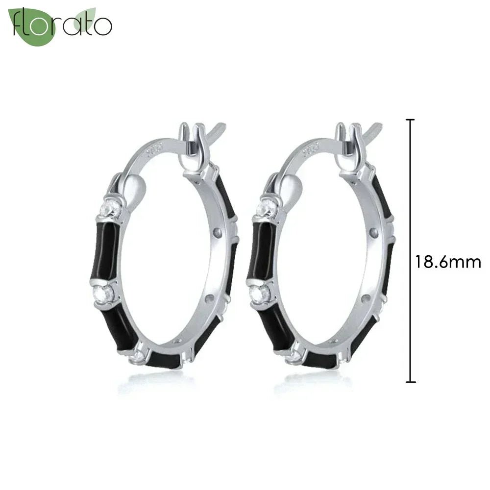 New round 925 Sterling Silver earringsAzizaK