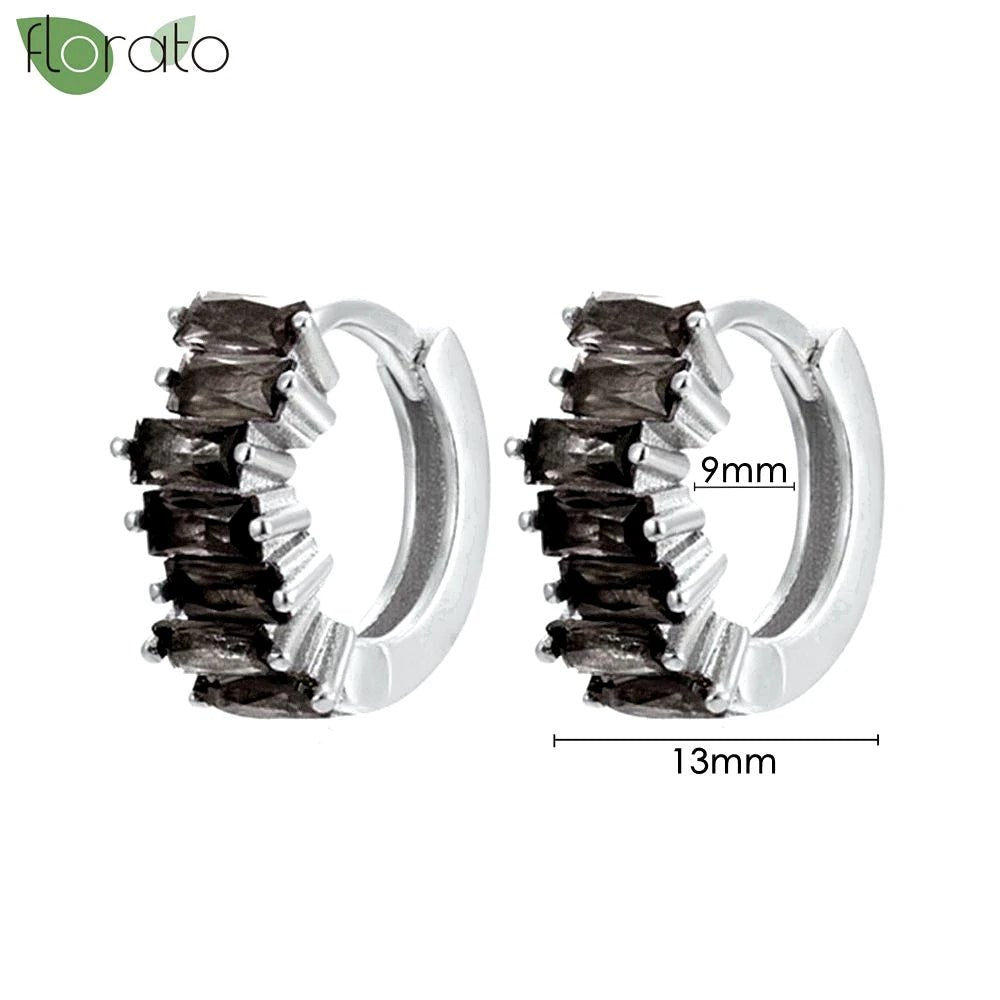 New round 925 Sterling Silver earringsAzizaK