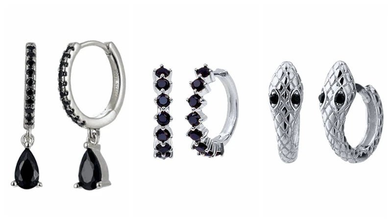 New round 925 Sterling Silver earringsAzizaK