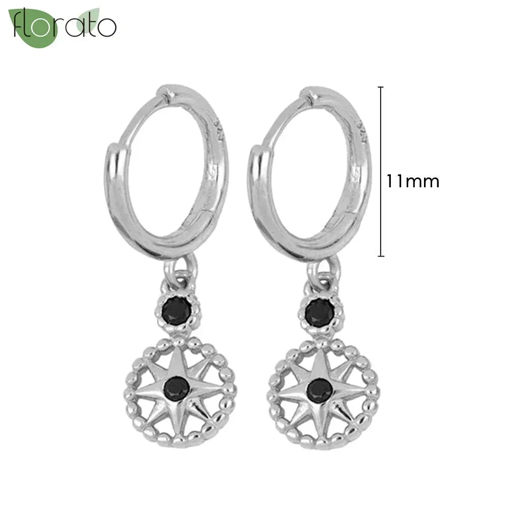 New round 925 Sterling Silver earringsAzizaK
