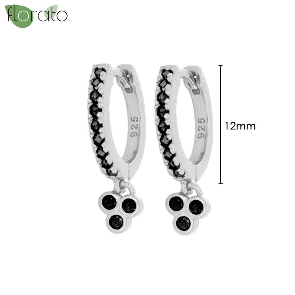 New round 925 Sterling Silver earringsAzizaK