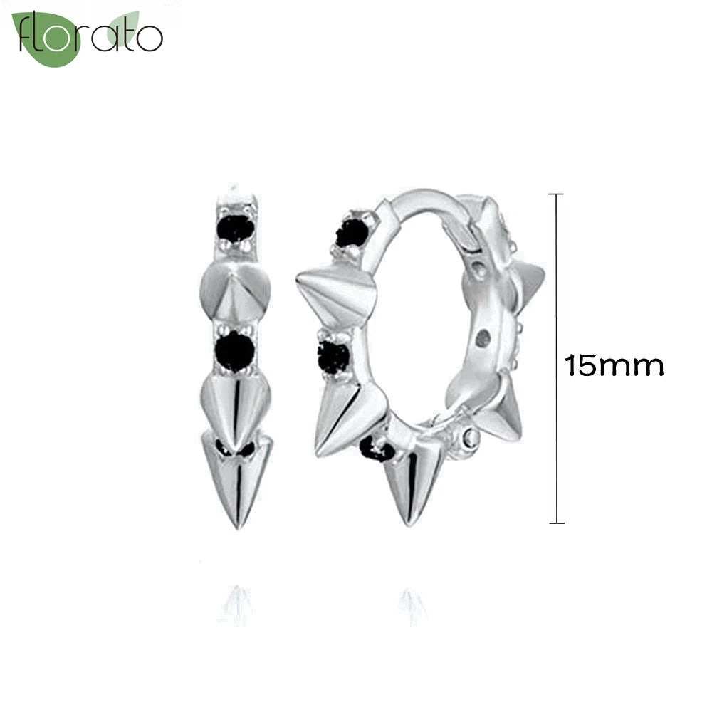 New round 925 Sterling Silver earringsAzizaK
