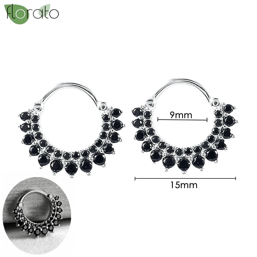 New round 925 Sterling Silver earringsAzizaK
