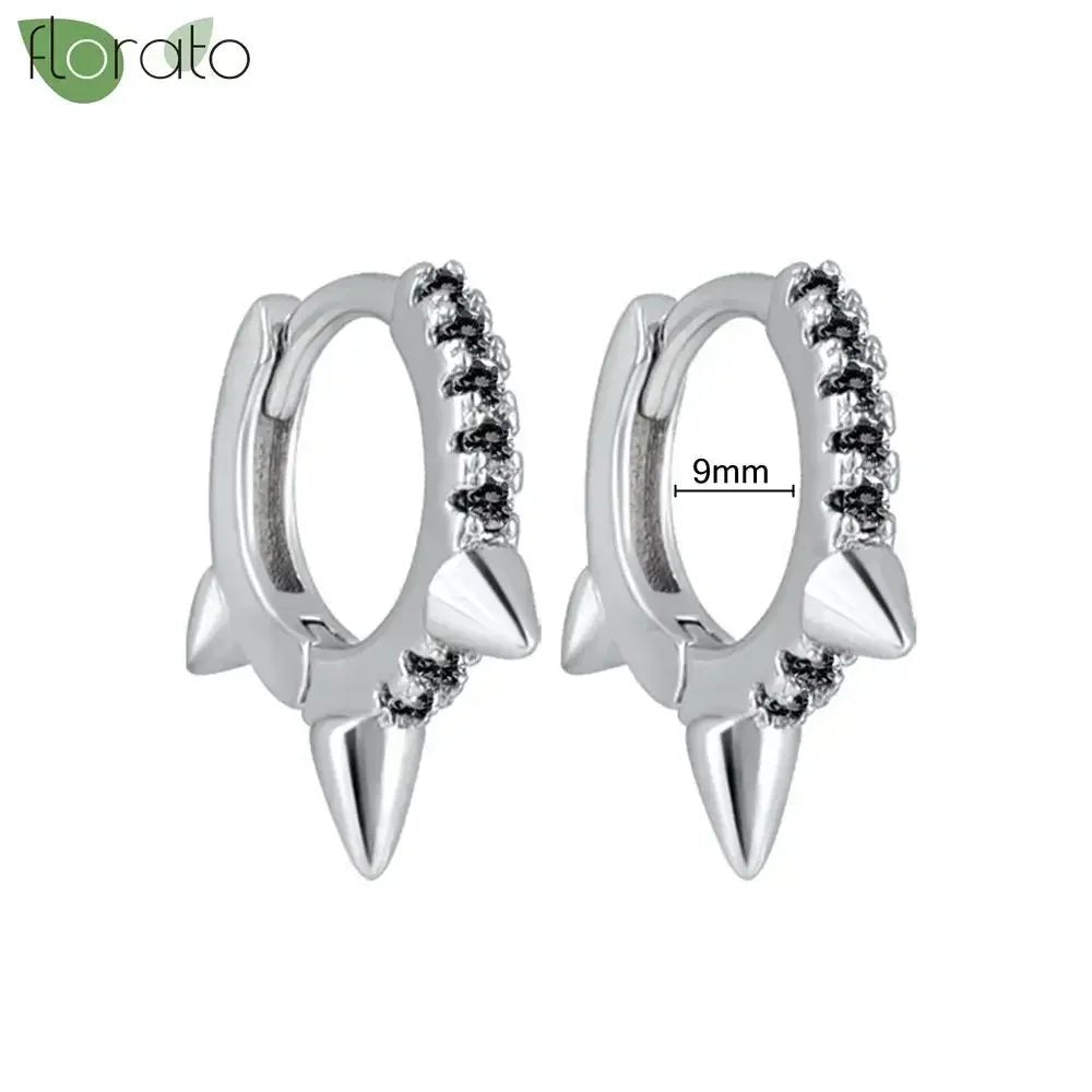 New round 925 Sterling Silver earringsAzizaK
