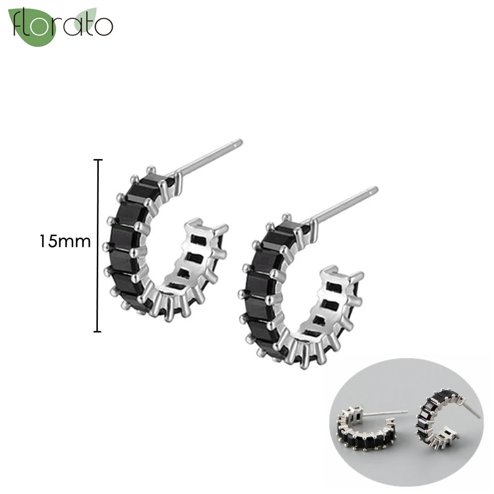 New round 925 Sterling Silver earringsAzizaK