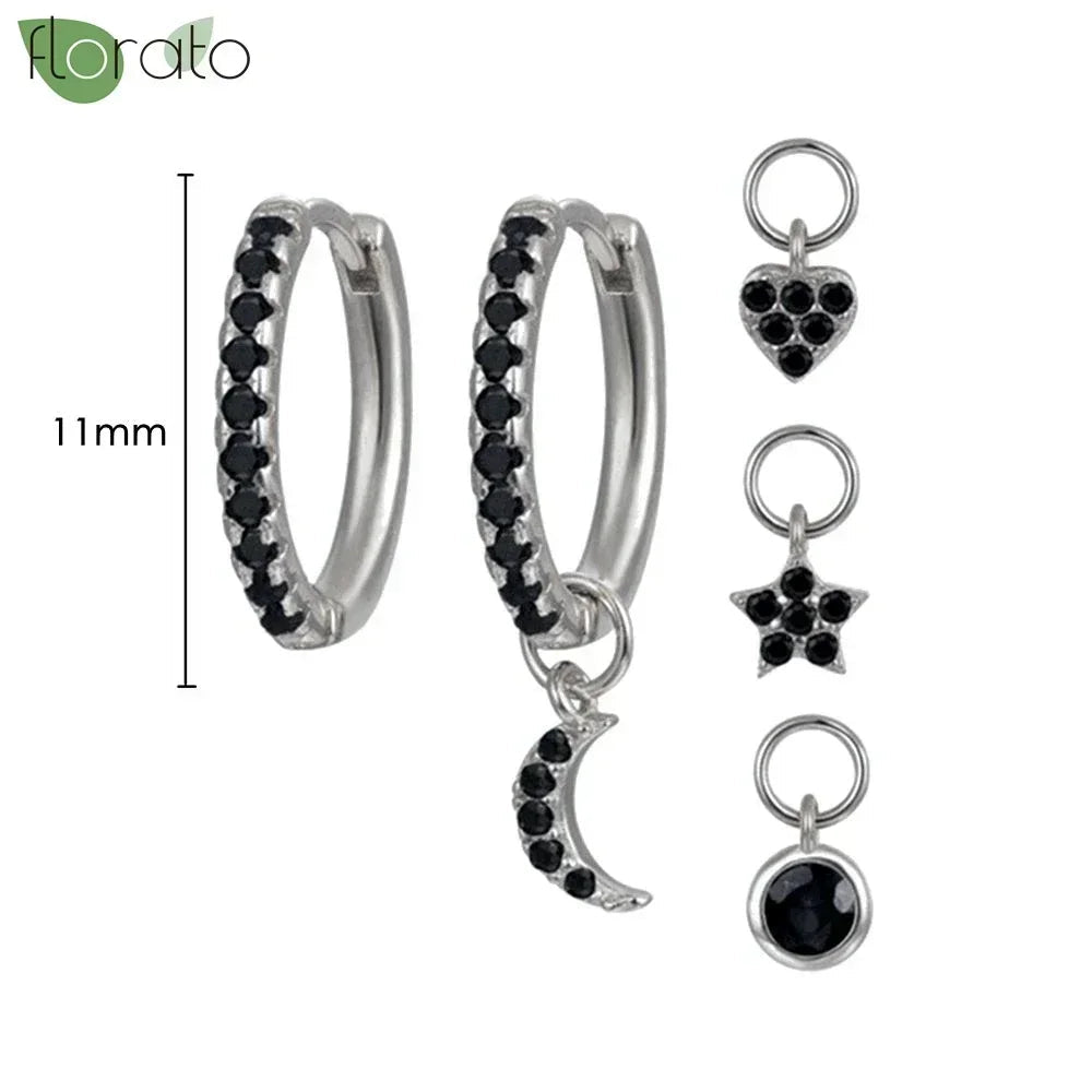 New round 925 Sterling Silver earringsAzizaK