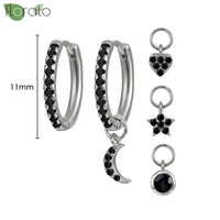 New round 925 Sterling Silver earringsAzizaK