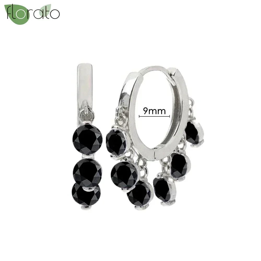 New round 925 Sterling Silver earringsAzizaK