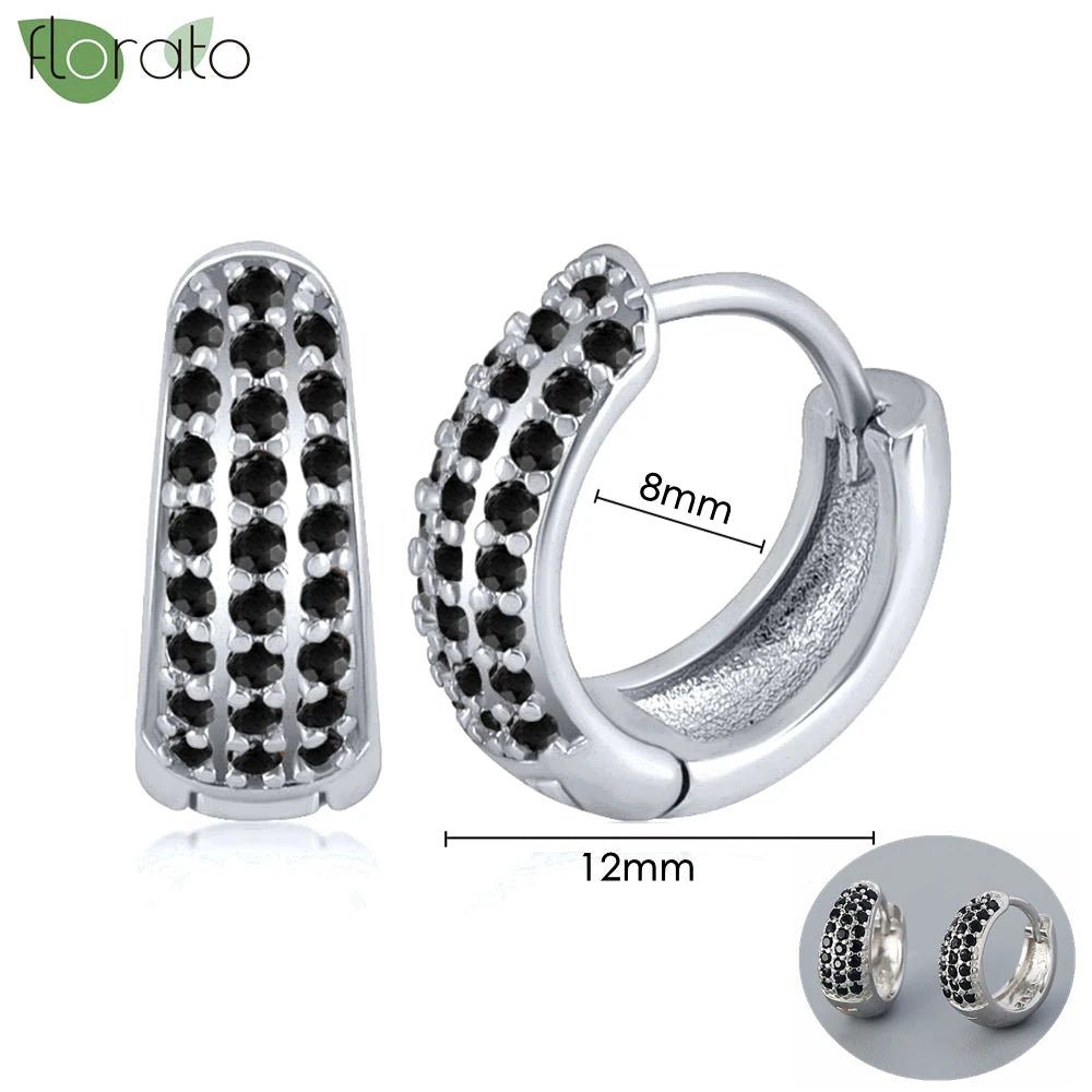 New round 925 Sterling Silver earringsAzizaK