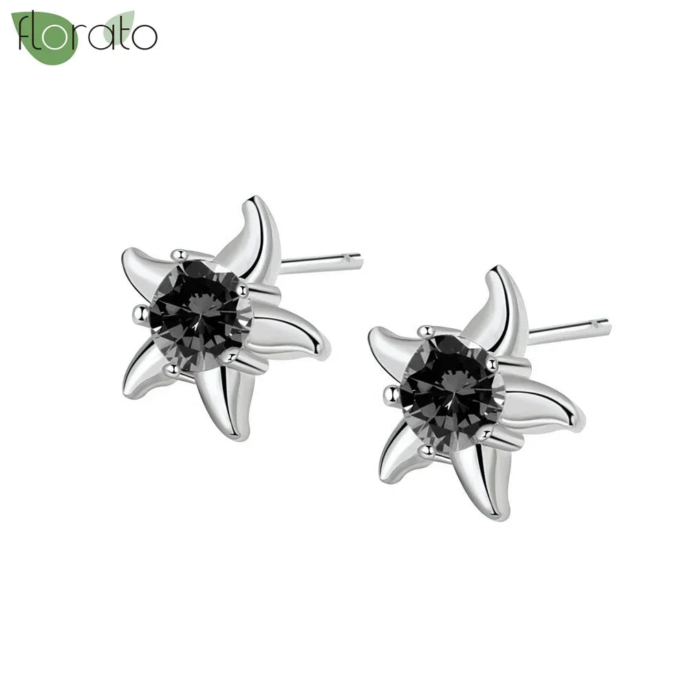 New round 925 Sterling Silver earringsAzizaK