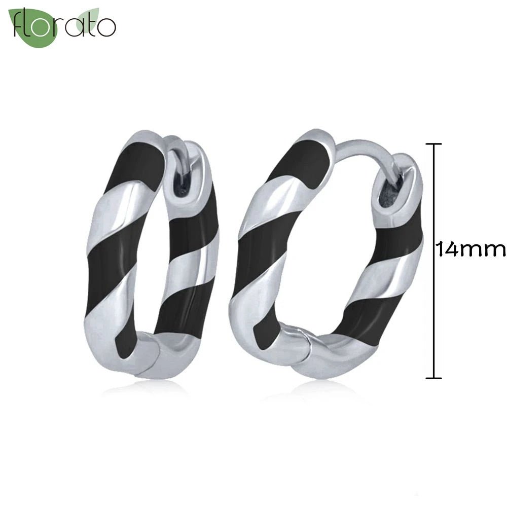 New round 925 Sterling Silver earringsAzizaK