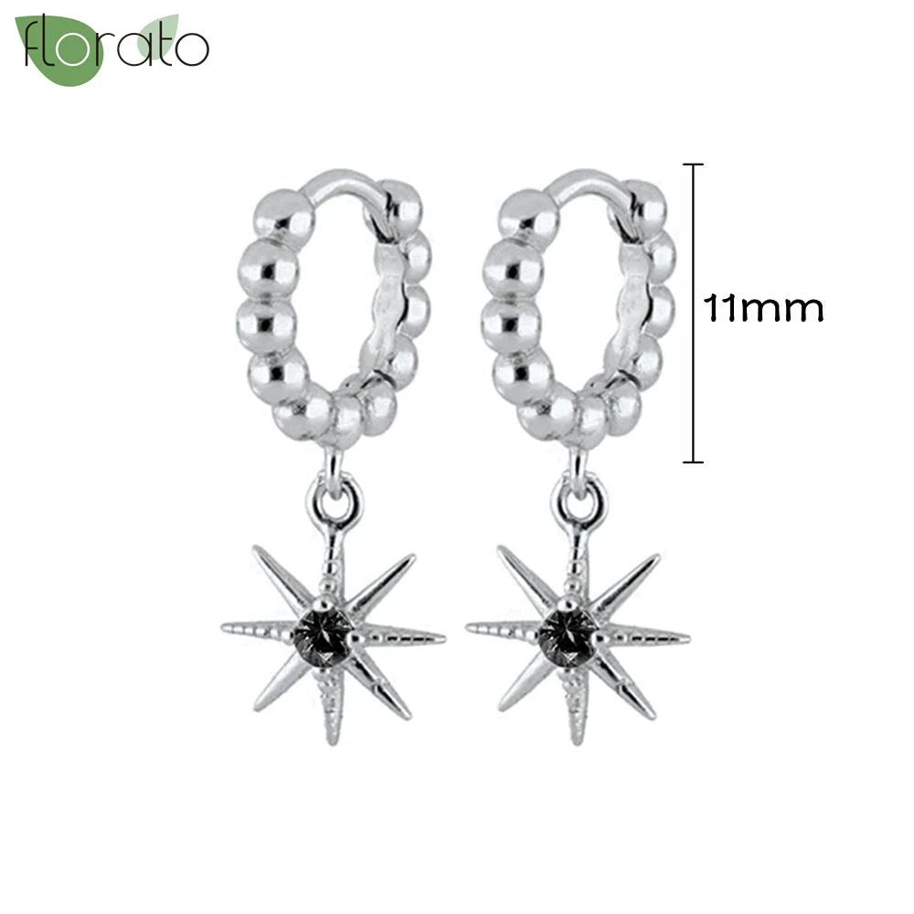New round 925 Sterling Silver earringsAzizaK