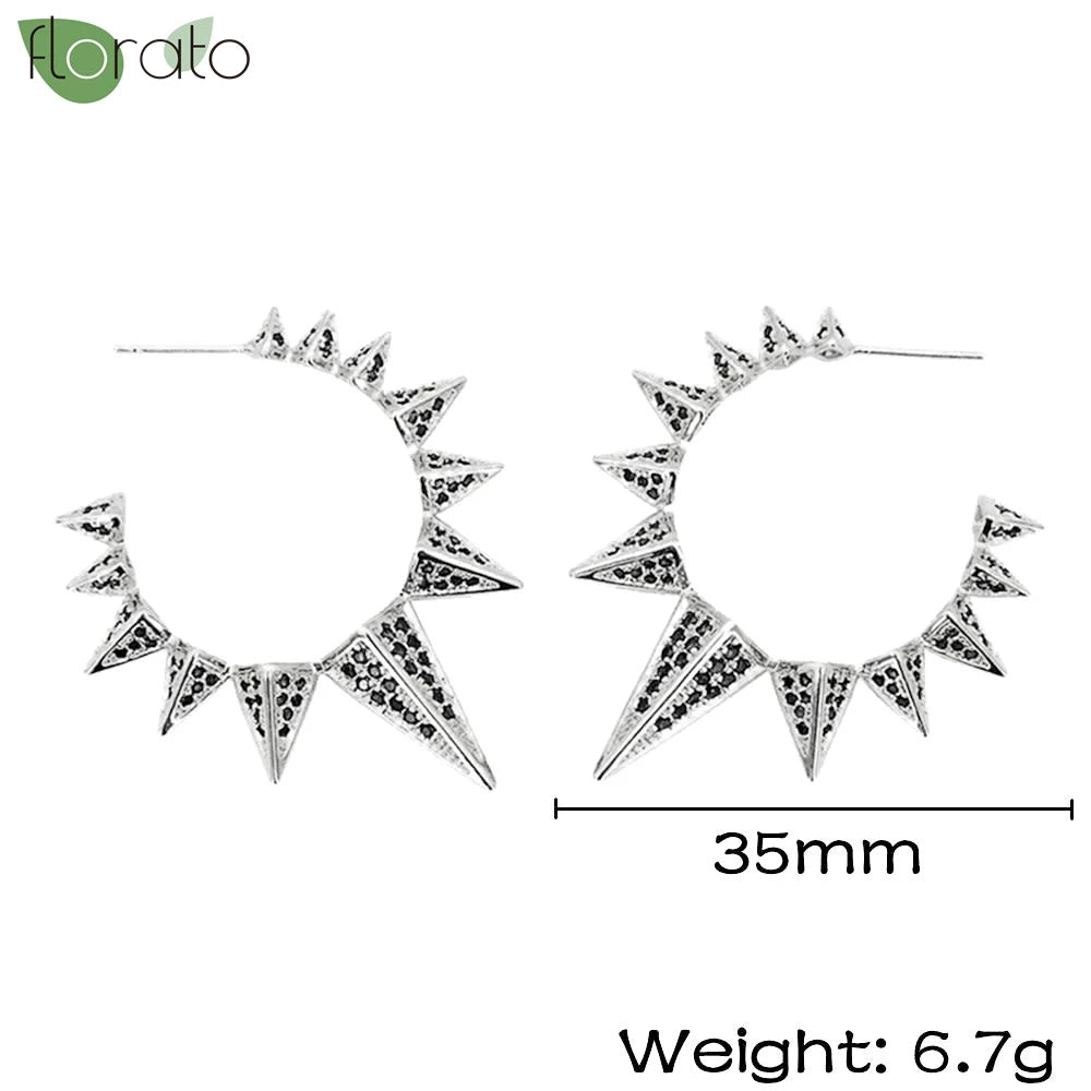 New round 925 Sterling Silver earringsAzizaK