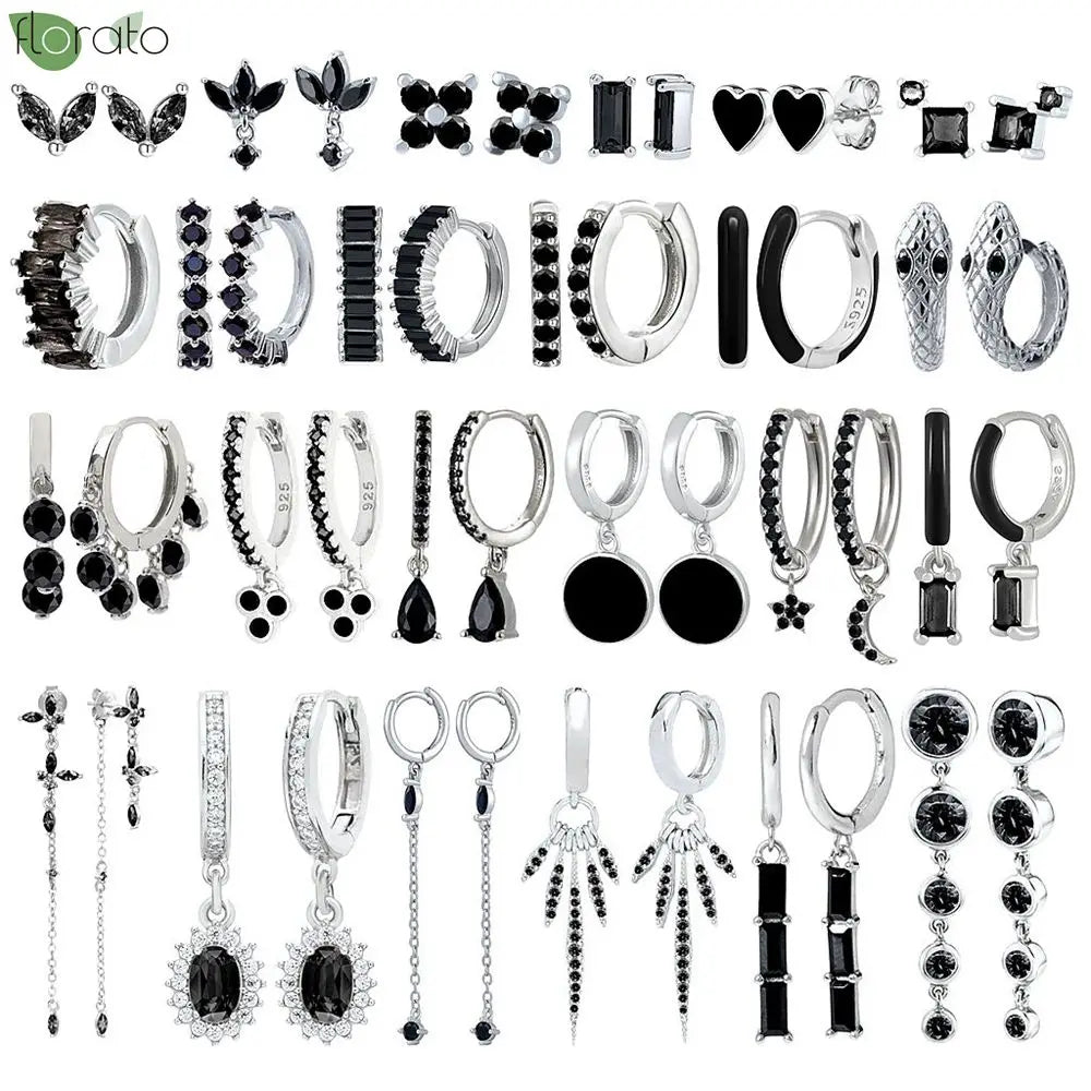 New round 925 Sterling Silver earringsAzizaK