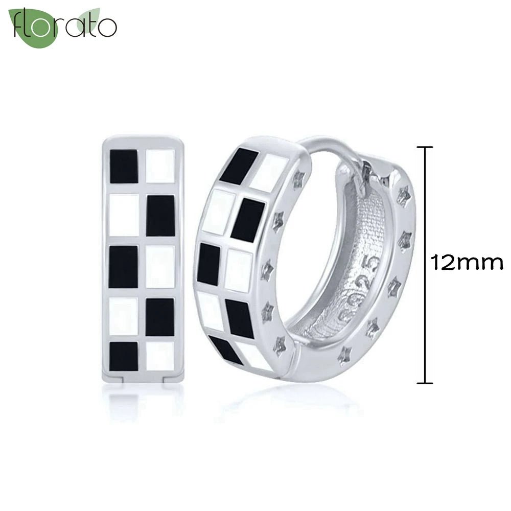 New round 925 Sterling Silver earringsAzizaK