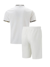 🌞 New Summer Waffle Set – Solid Color Zip - Up Lapel Top & Shorts (2 - Piece)AzizaK