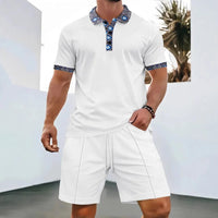 🌞 New Summer Waffle Set – Solid Color Zip - Up Lapel Top & Shorts (2 - Piece)AzizaK