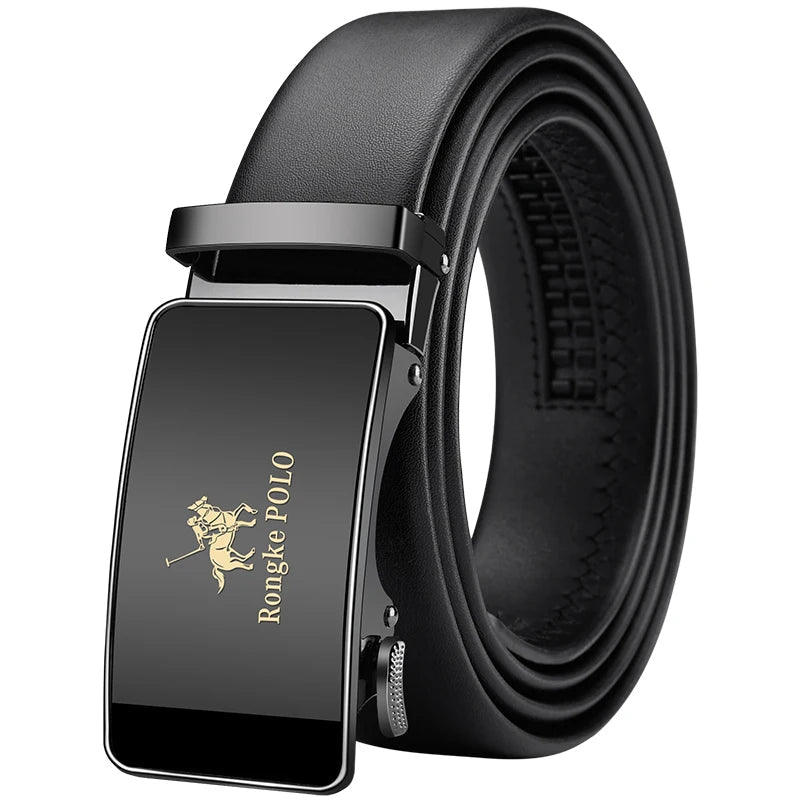 OUYIFAN Men's Belt Genuine Leather Belt for Men Automatic Belts Adjustable Belt Business BeltsAzizaK