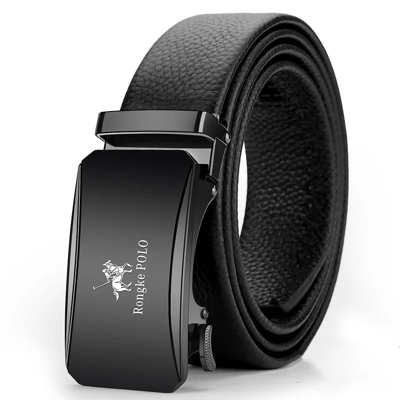 OUYIFAN Men's Belt Genuine Leather Belt for Men Automatic Belts Adjustable Belt Business BeltsAzizaK