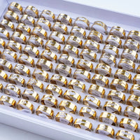 Pack of 20 classic stainless steel ringsAzizaK