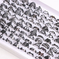 Pack of 20 classic stainless steel ringsAzizaK