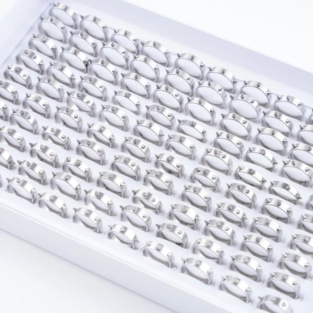 Pack of 20 classic stainless steel ringsAzizaK