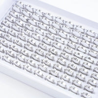 Pack of 20 classic stainless steel ringsAzizaK