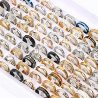 Pack of 20 classic stainless steel ringsAzizaK