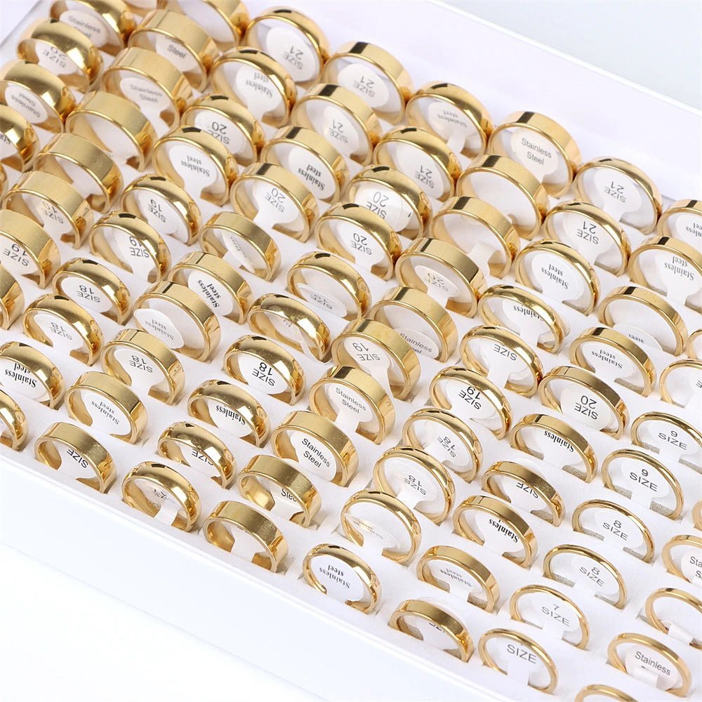 Pack of 20 classic stainless steel ringsAzizaK