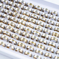 Pack of 20 classic stainless steel ringsAzizaK