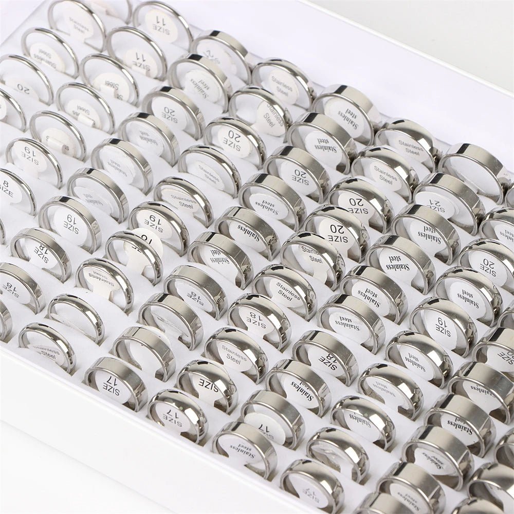 Pack of 20 classic stainless steel ringsAzizaK