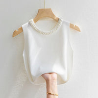 Pearl Collar Tank TopAzizaK