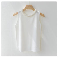 Pearl Collar Tank TopAzizaK