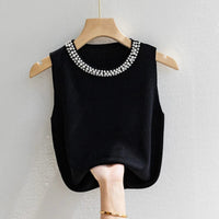 Pearl Collar Tank TopAzizaK