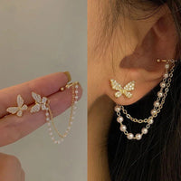 Pearl Tassel EarringsAzizaK