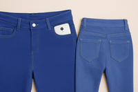 Pencil cut denim pantsAzizaK