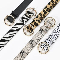 Personalized Leopard and Snake Pattern BeltAzizaK