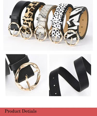 Personalized Leopard and Snake Pattern BeltAzizaK