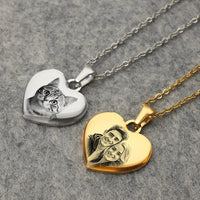 personalized photo pendant with heart projectionAzizaK