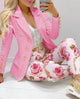 Plaid Print Lapel Collar Blazer and Pants SetAzizaK