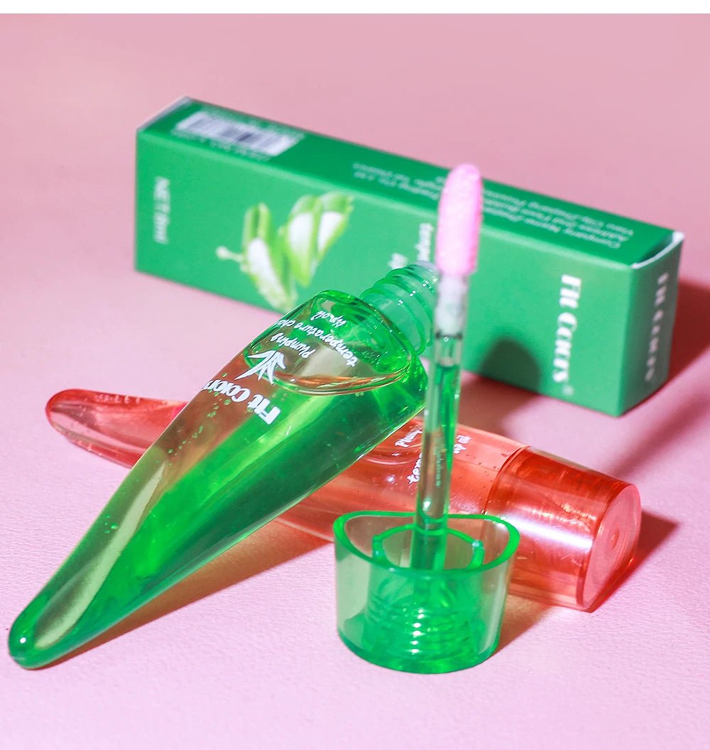 Plumping Lip Oil with Aloe Vera and Chilli | Temperature Activated Color Change | Moisturizing and Hydrating Lip Gloss for Fuller LipsAzizaK