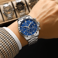 Poedagar Luxury Chronograph Watch – 3ATM WaterproofAzizaK